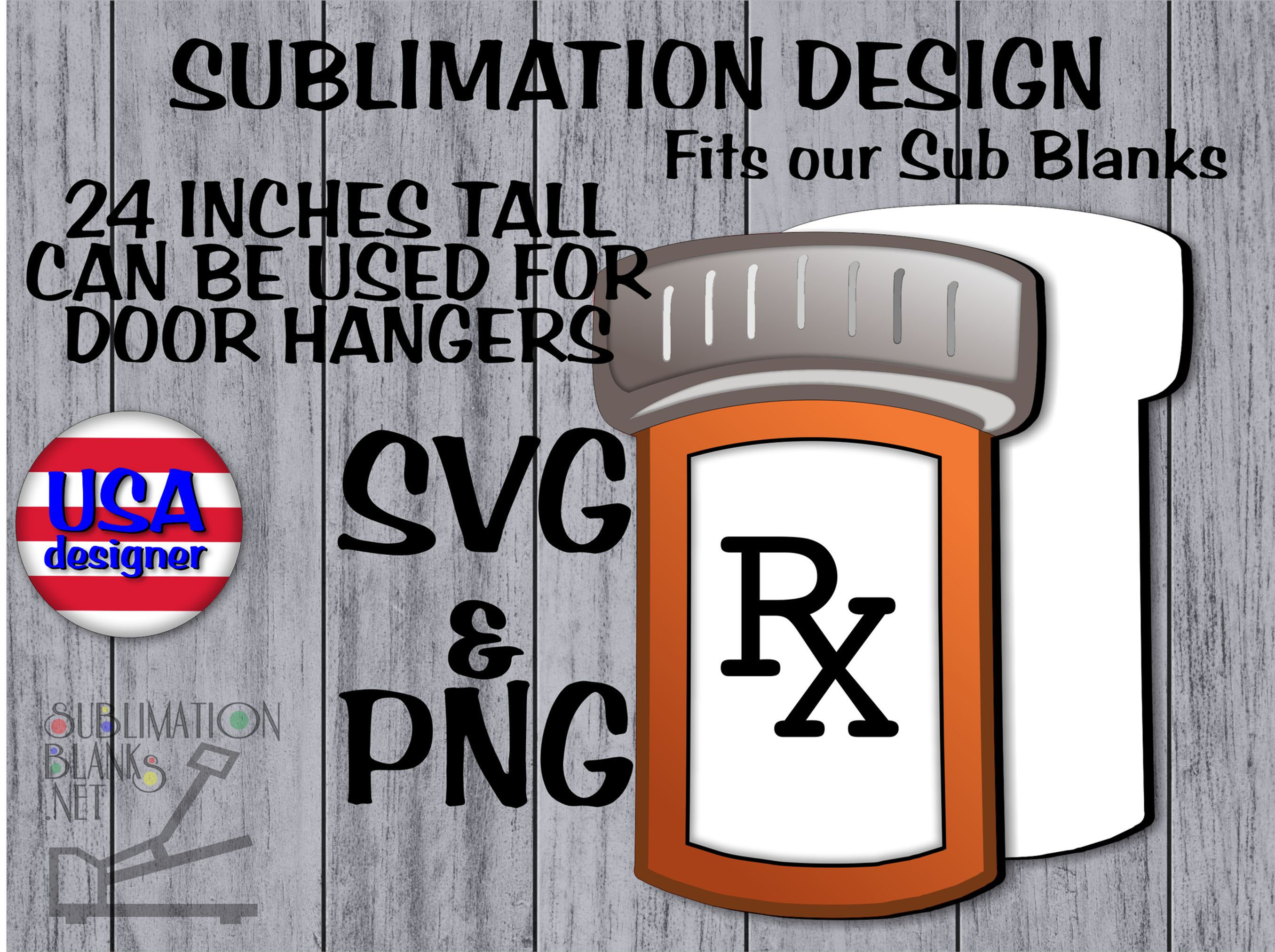 PILL BOTTLE SVG PNG Sublimation Designs Digital Download MedicationPrescription Bottle Over the Hill