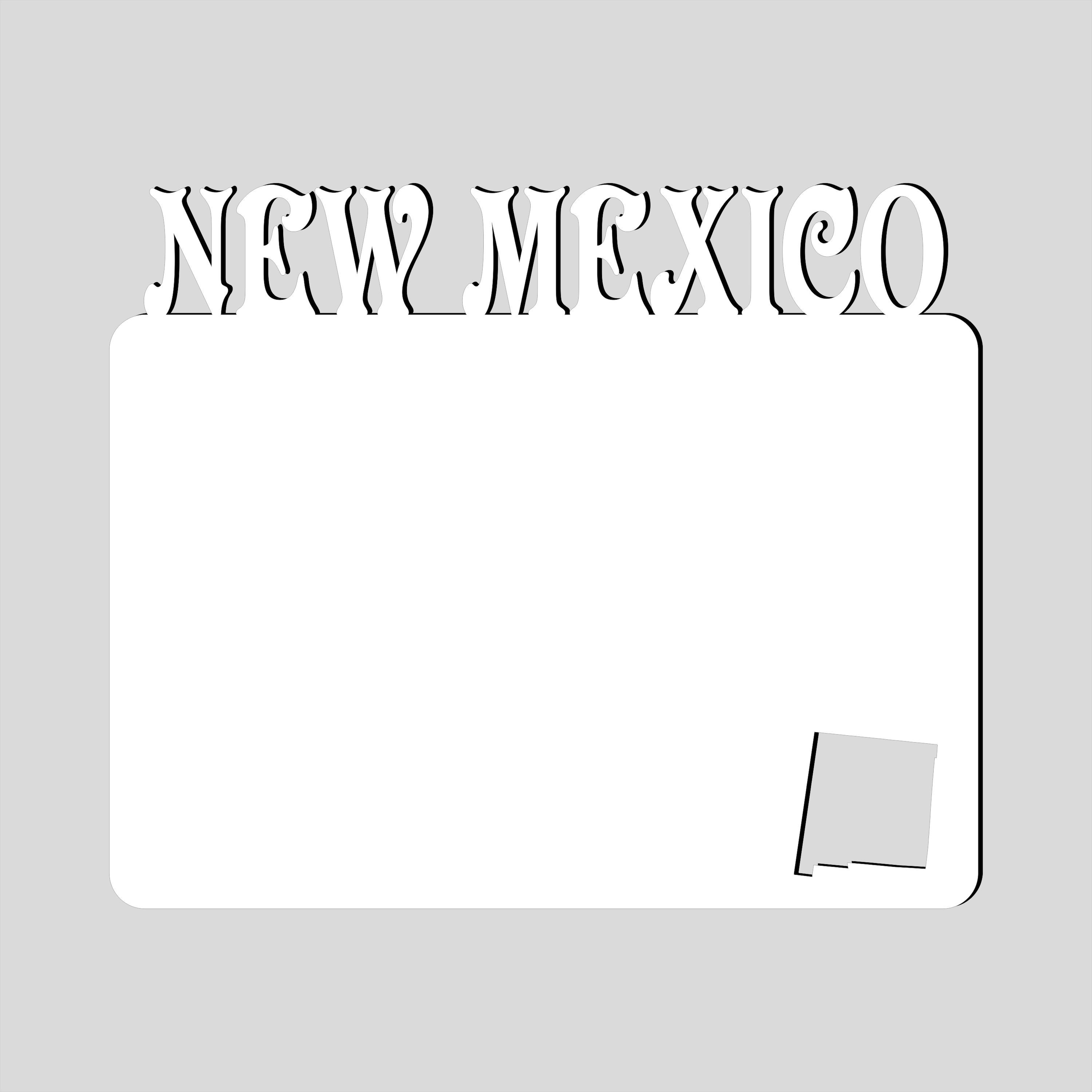 NEW MEXICO STATE LANDSCAPE Layout Sublimation Blanks Picture Frame Photo MDF UNISUB