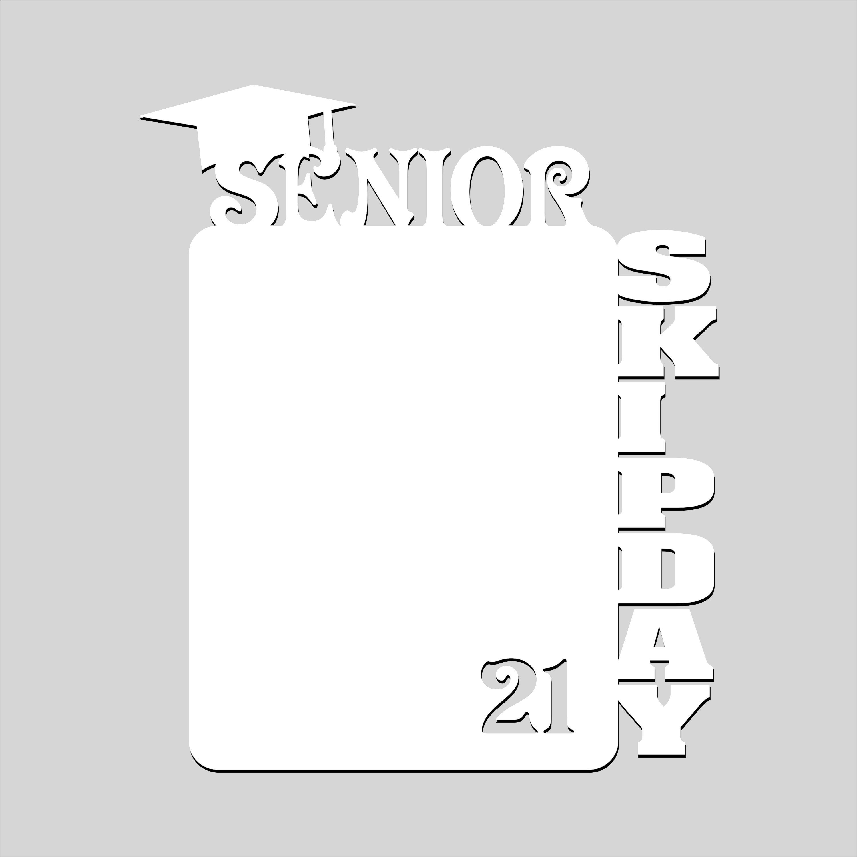 SENIOR SKIP DAY Sublimation Blanks Picture Frame Photo MDF HARDBOARD SENIOR GRADUATION