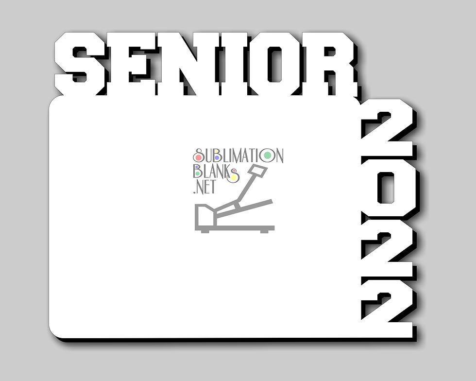 SENIOR 2022 LANDSCAPE LAYOUT Sublimation Blanks Picture Frame GRADUATION