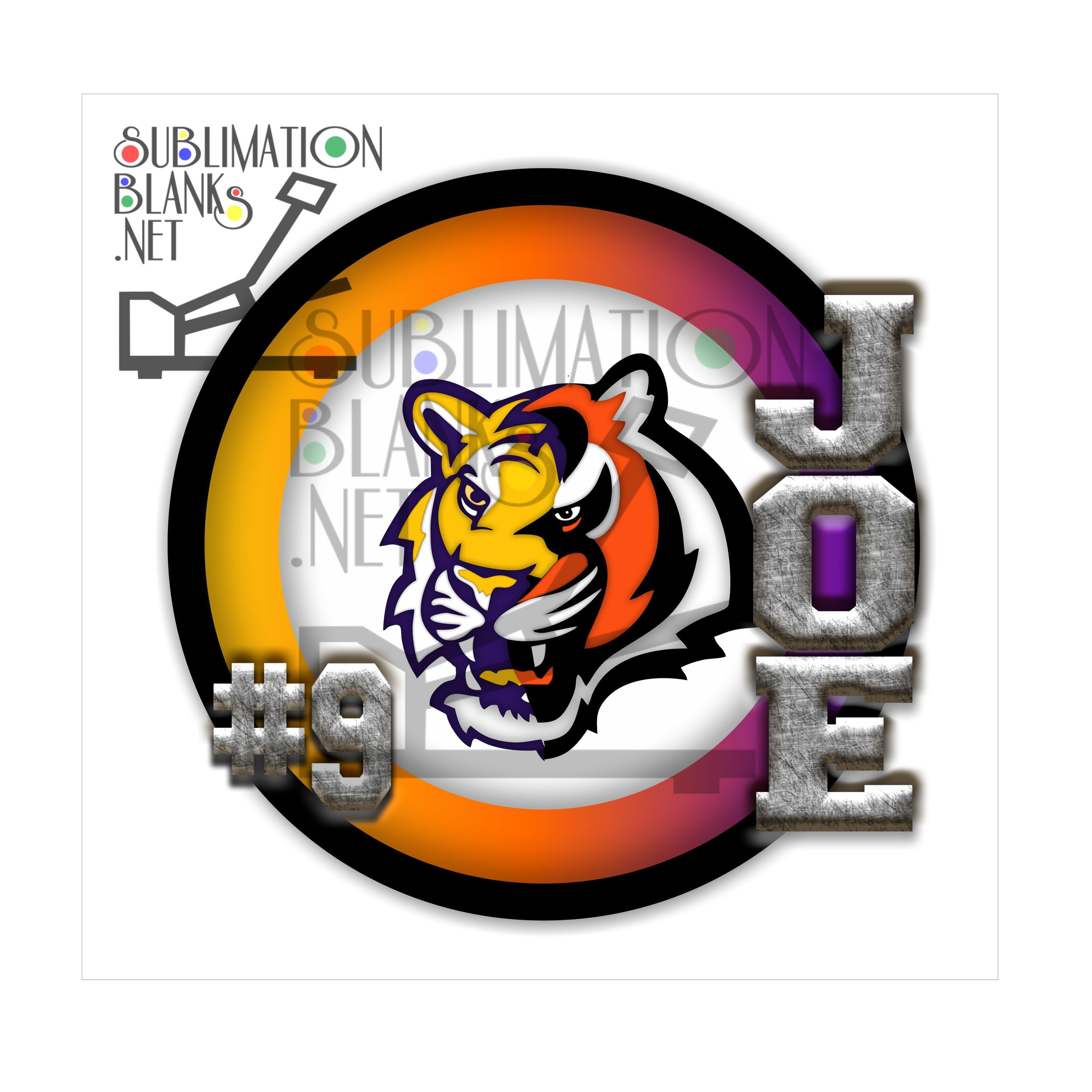 TIGER HEAD JOE BURROW svg Joe Burrow Png DIGITAL DOWNLOAD Tshirt Design
