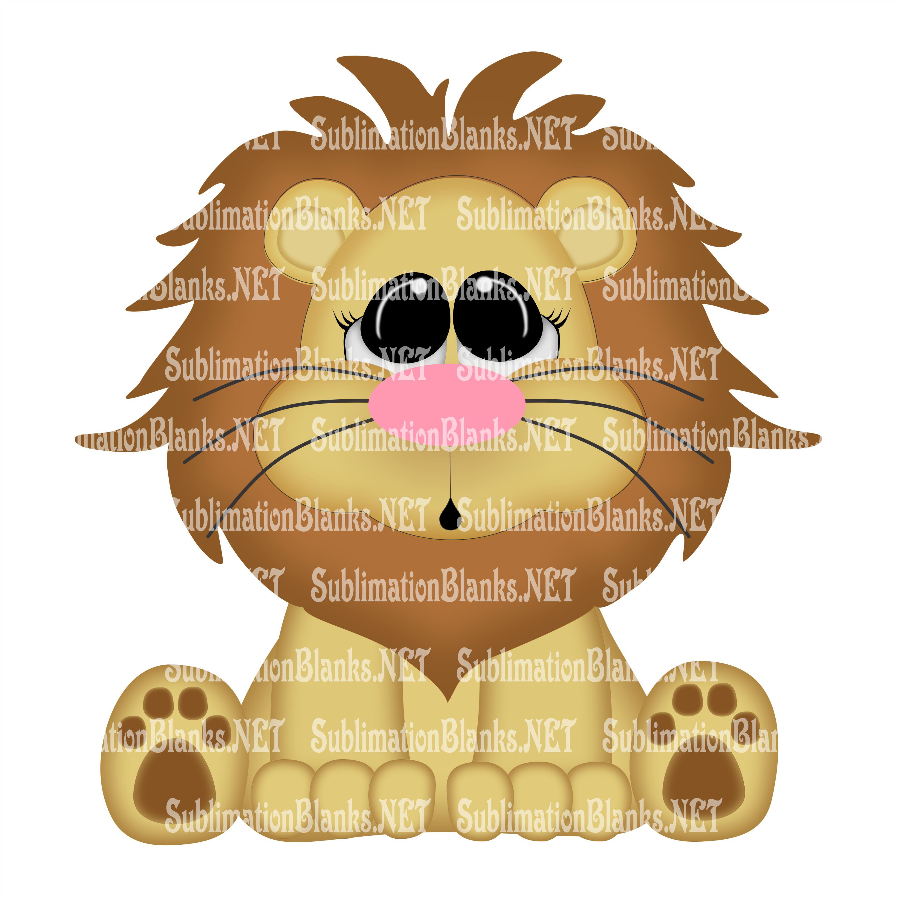 Sublimation Design CUTE LION CUB Digital Download Cute Clipart