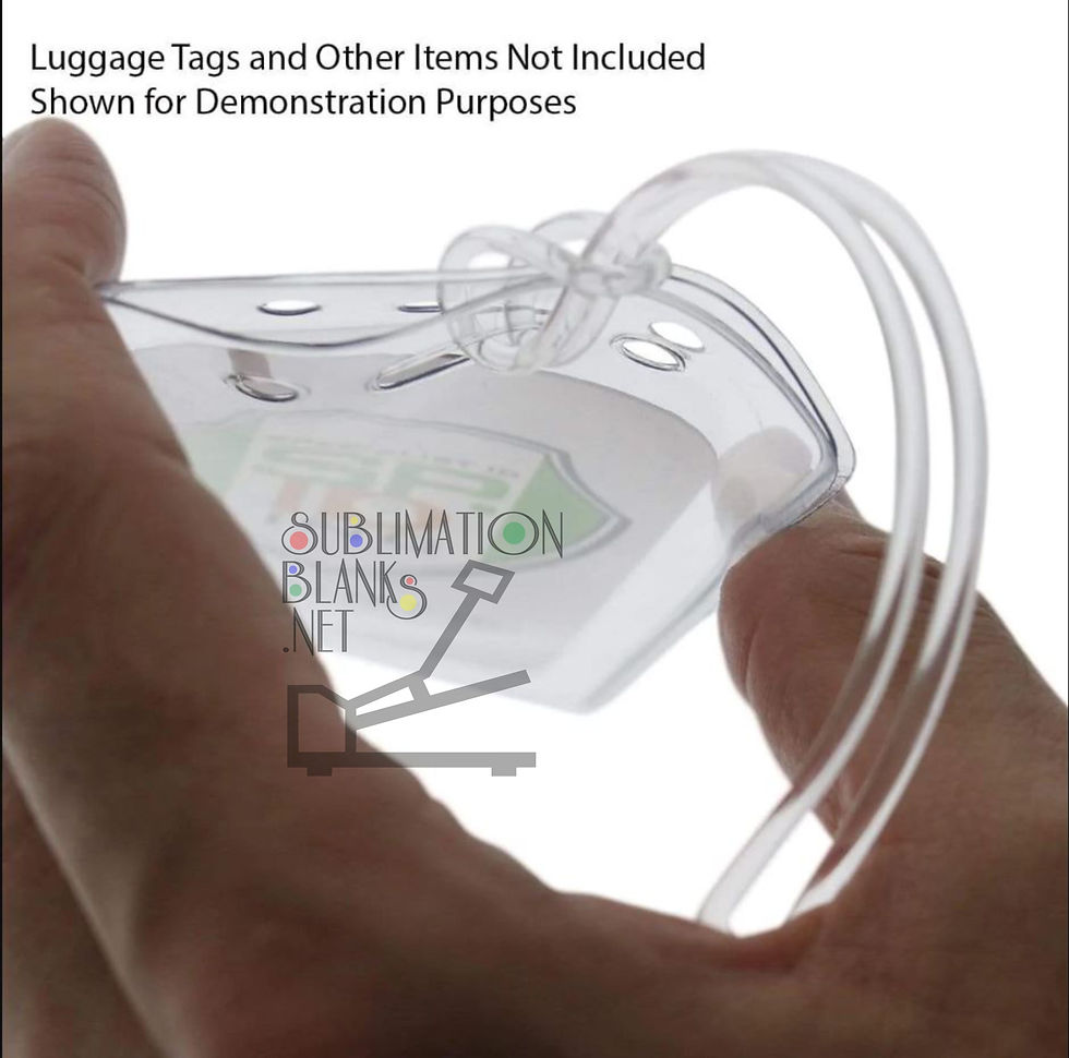 Thumbnail: DS ROUND Sublimation Blanks BAG TAG Luggage Tags Bag Blanks Keychain Ornament