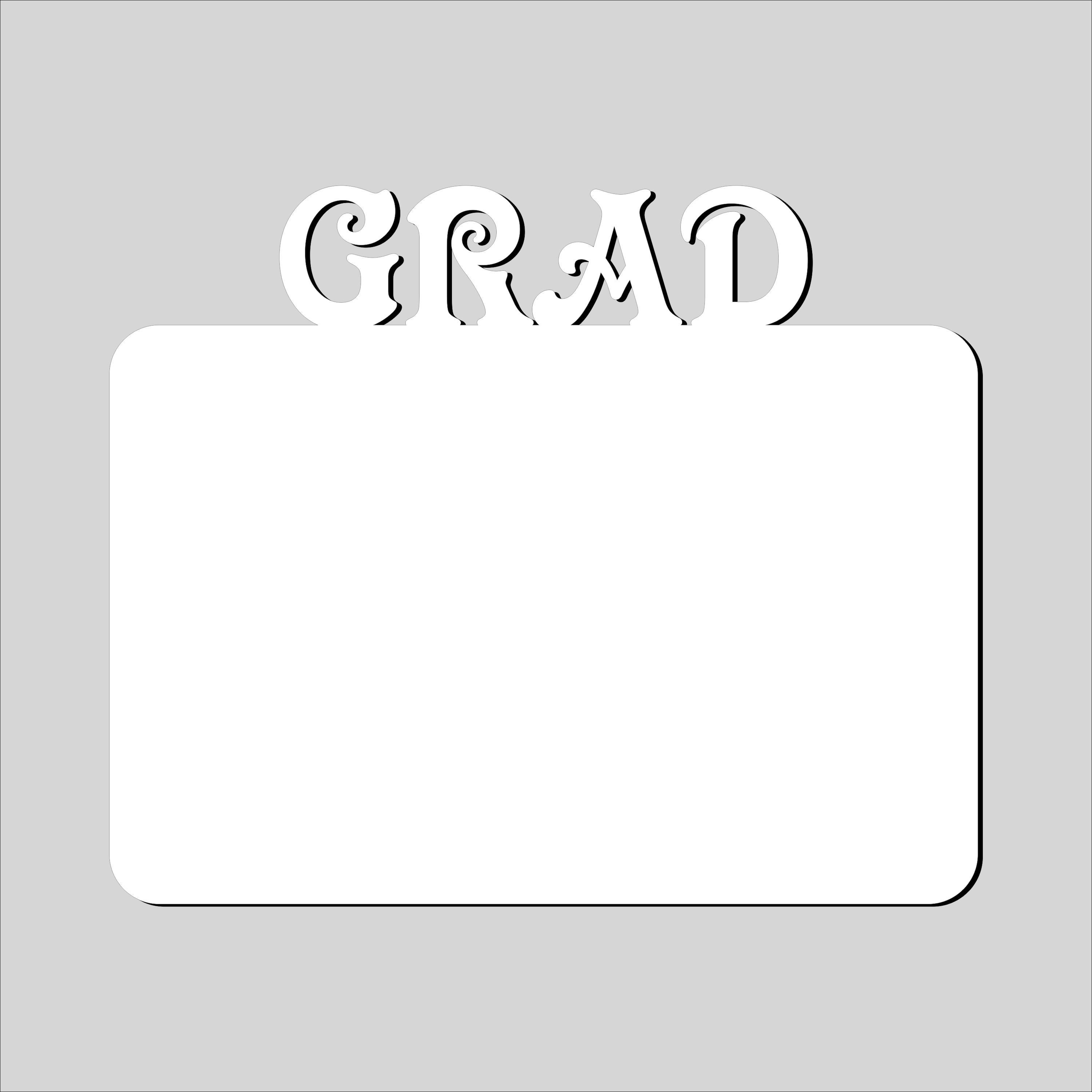 GRAD Landscape Layout Sublimation Blanks Picture Frame Photo MDF HARDBOARD SENIOR GRADUATION