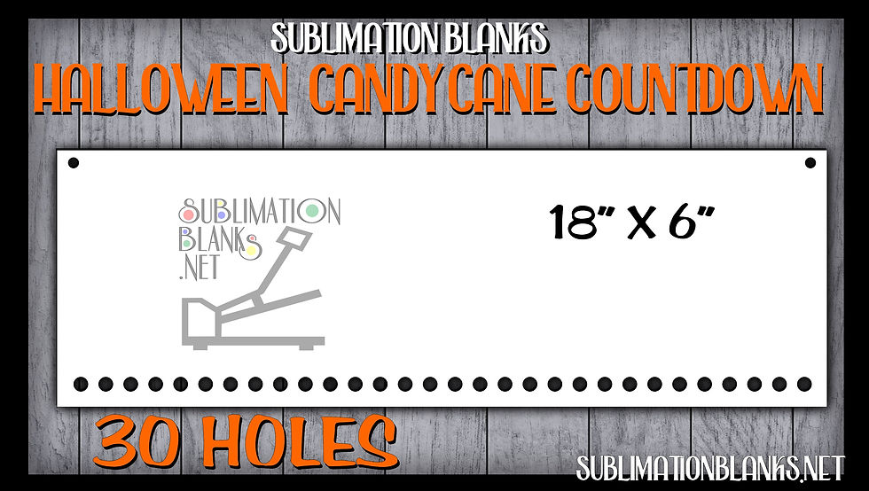 Sublimation Blanks CANDY CANE COUNTDOWN Advent Calendar | SublimationBlanks