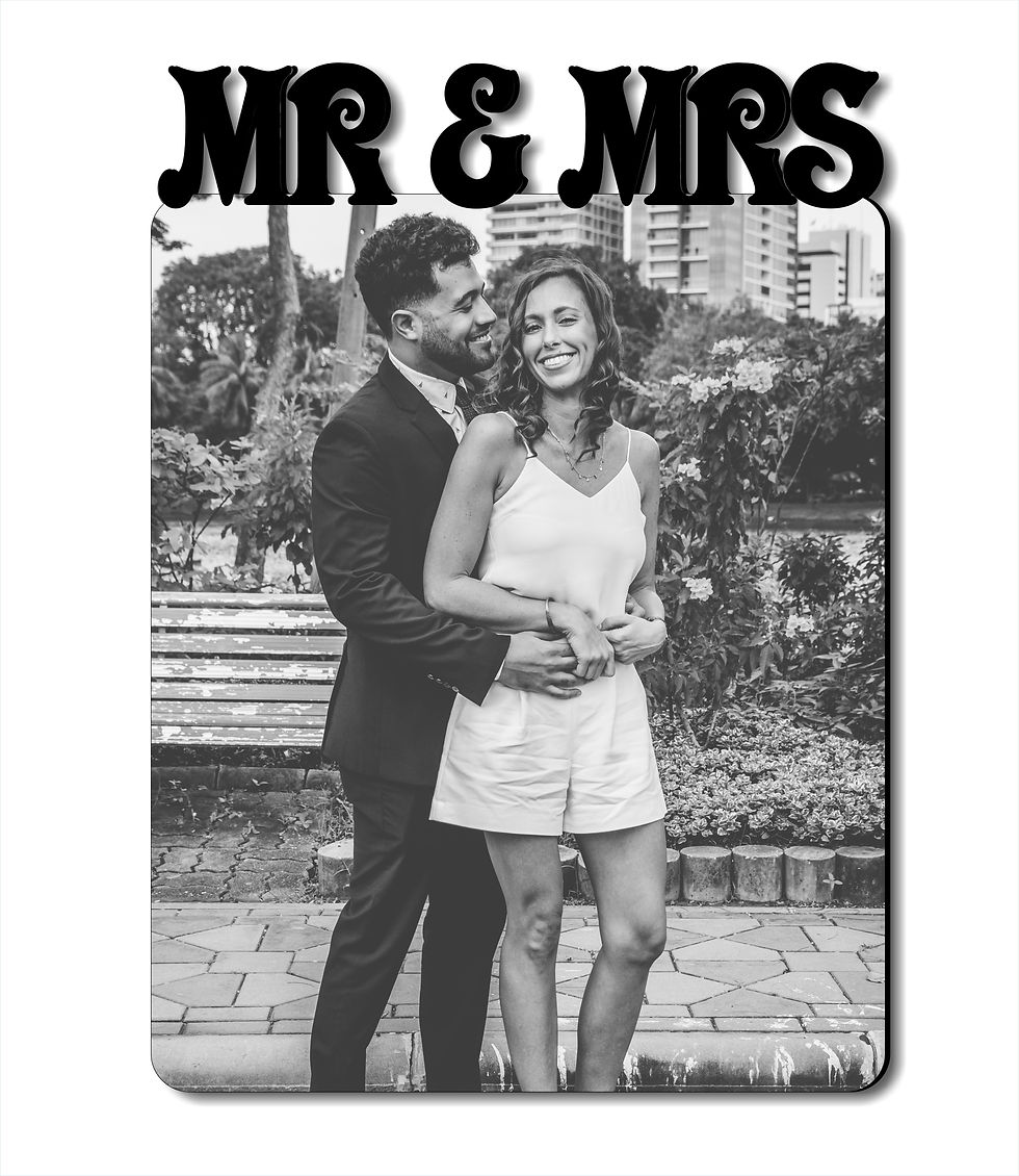 MR & MRS PORTAIN LAYOUT Sublimation Blanks Picture Frame
