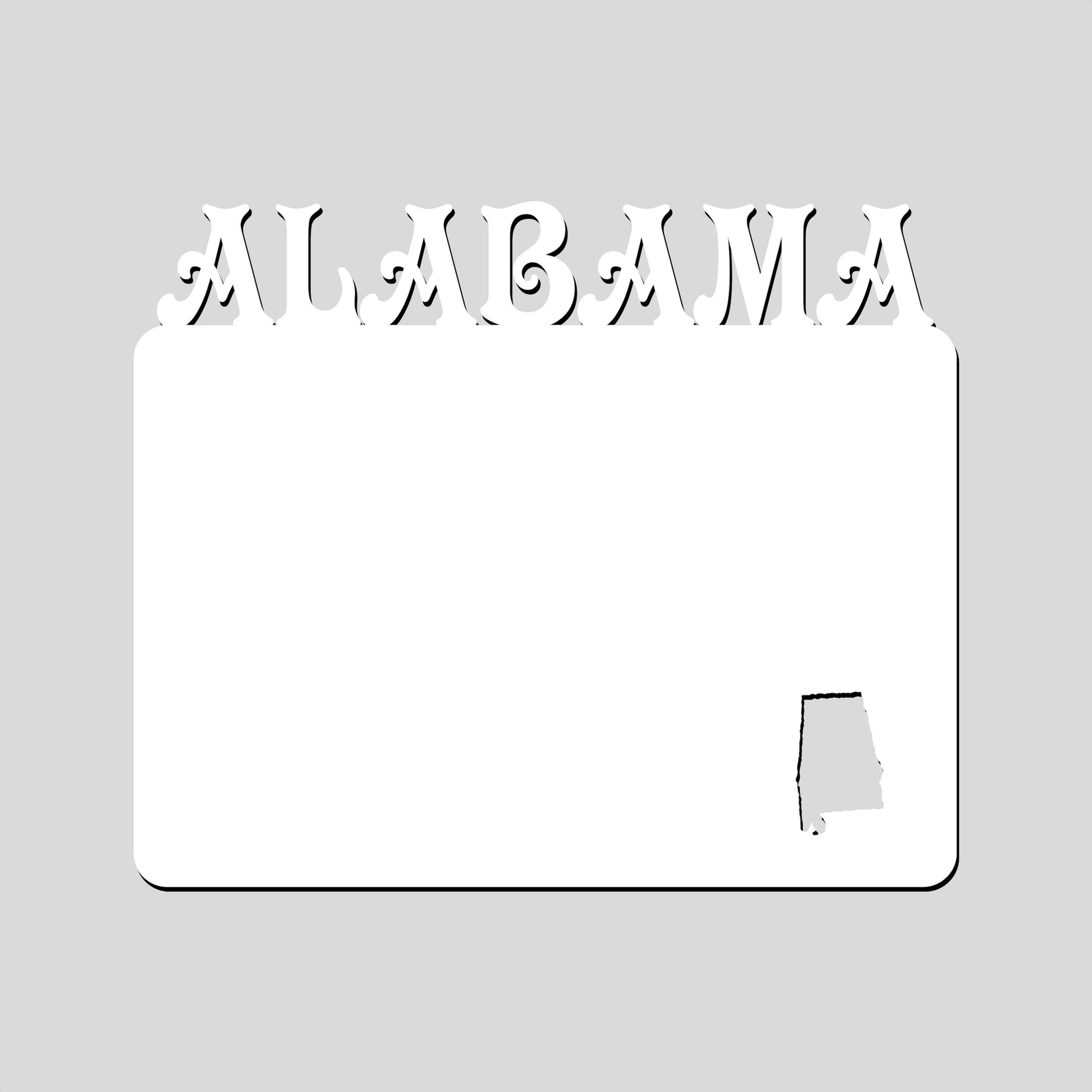 ALABAMA LANDSCAPE Layout Sublimation Blanks Picture Frame Photo Frame