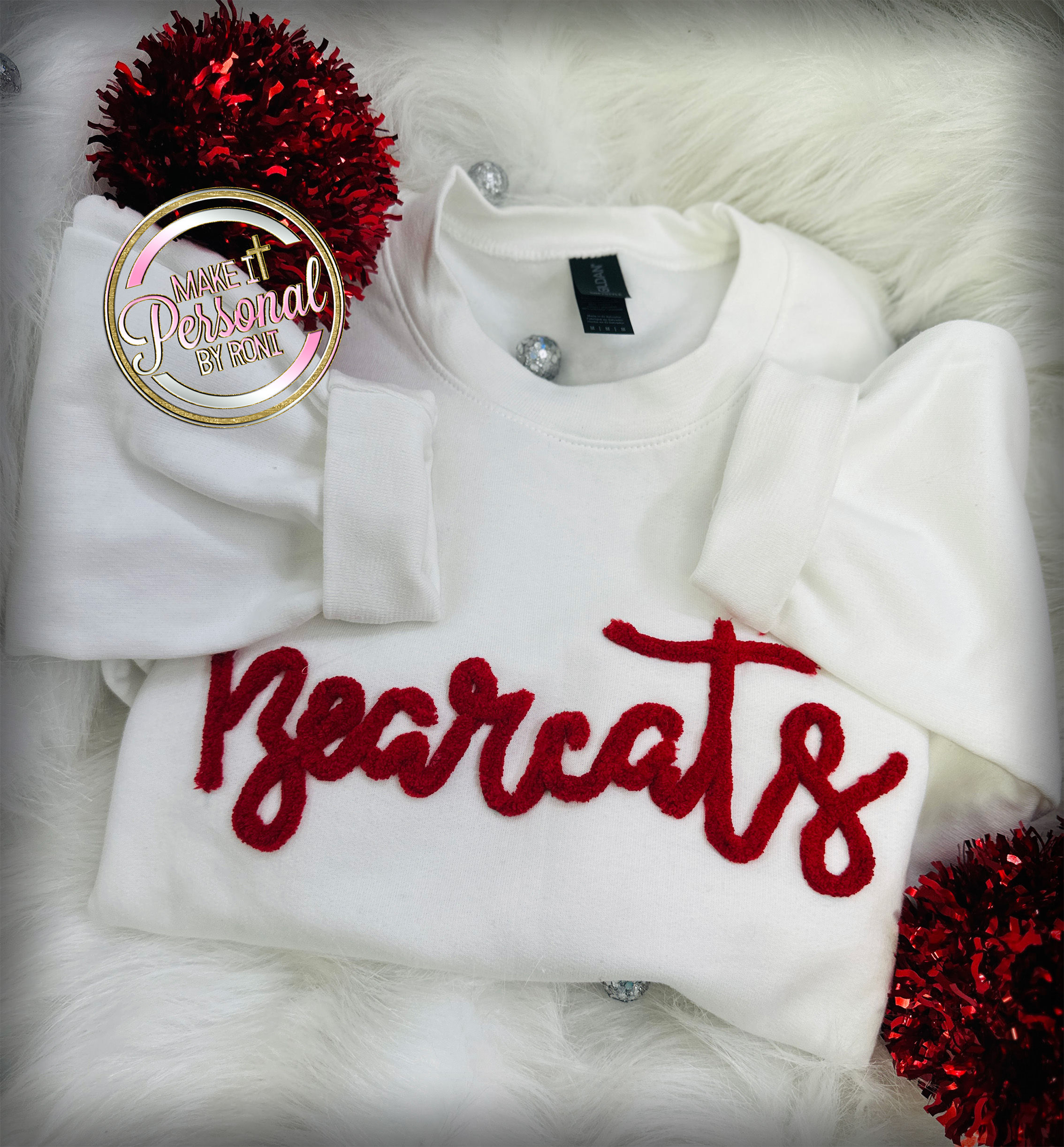 BEARCATS SPIRIT SHIRT YARN EMBROIDERY- PERSONALIZED CUSTOM GAME DAY APPAREL