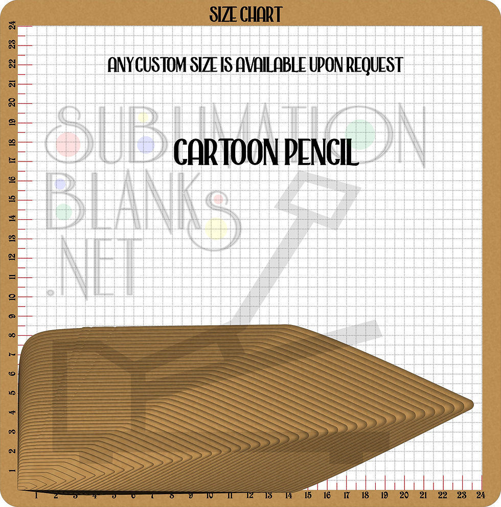 Thumbnail: Cartoon PENCIL ACRYLIC Blanks Back to School Supplies Teacher Appreciation