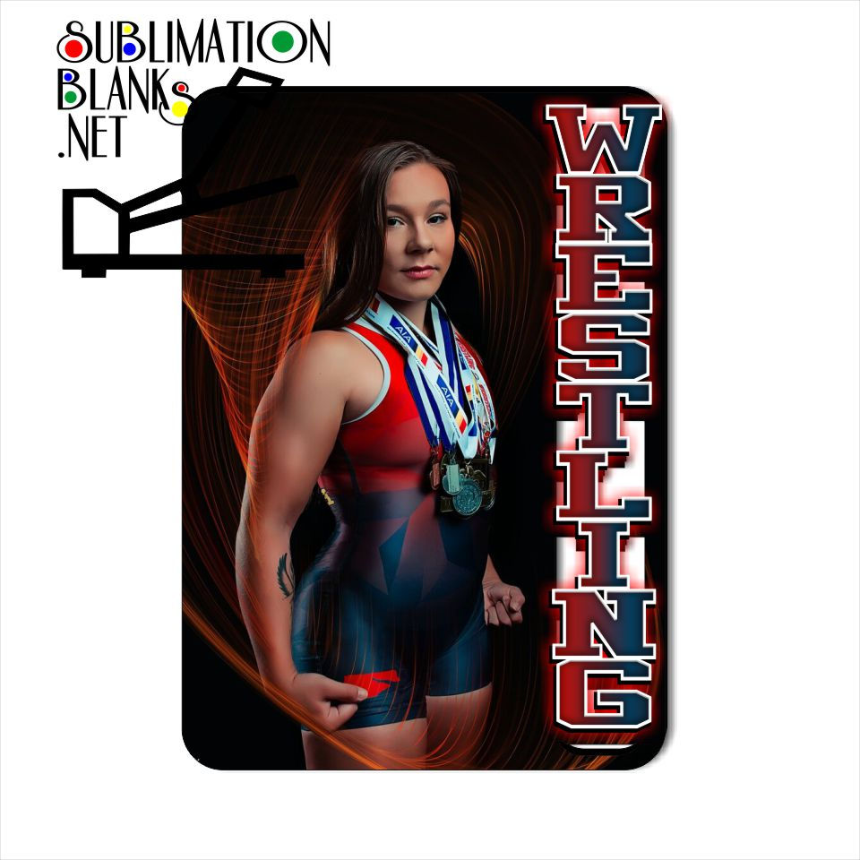 Thumbnail: WRESTLING PORTRAIT LAYOUT Sublimation Blank PICTURE FRAME Photo Frame D