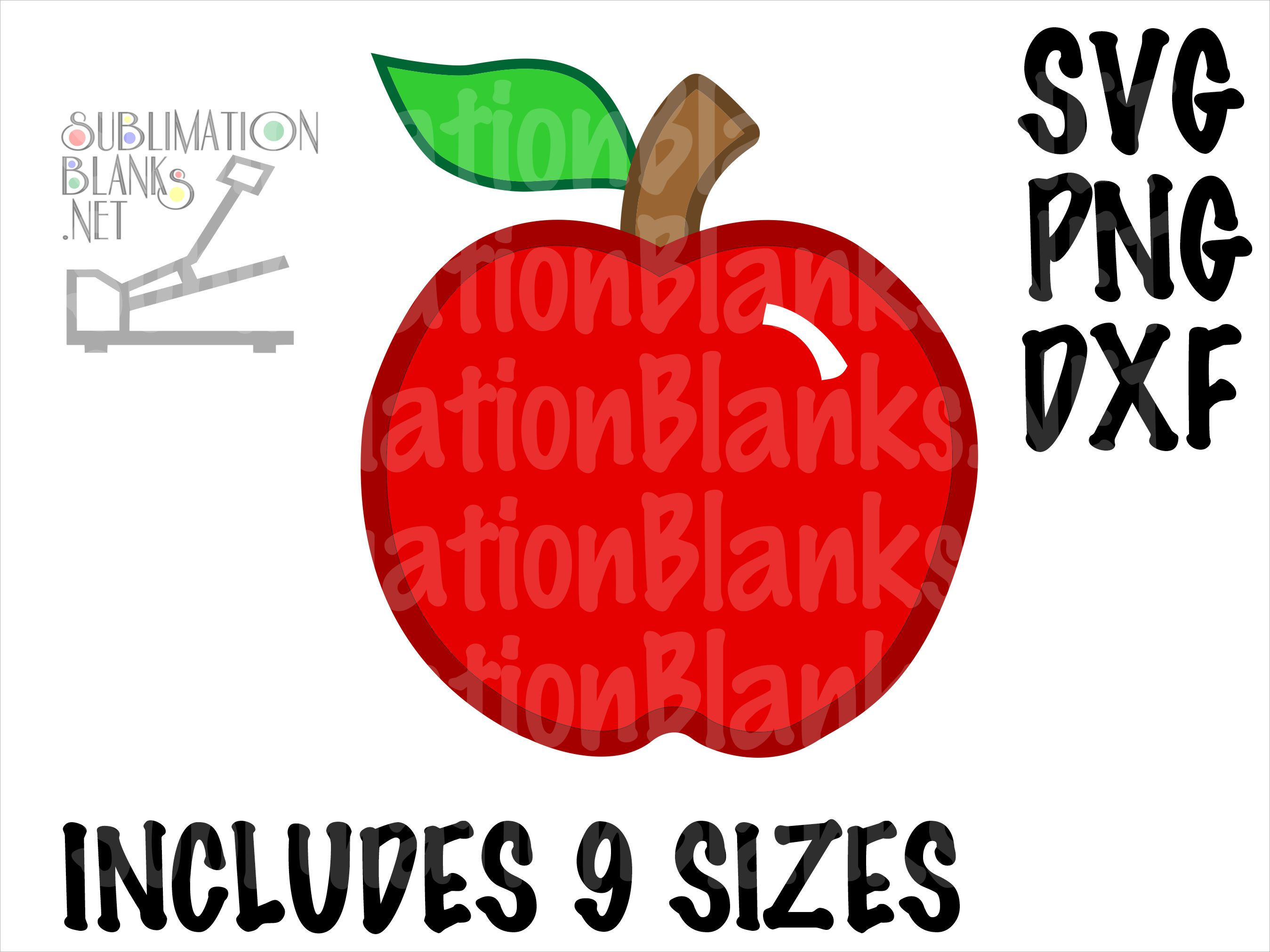 Teacher, Apple SVG, Apple Png, DXF Cut Files, Clipart, Apple Earring Designs