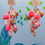 Thumbnail: Pink and pearl post glass flower, Liberty silk and pearl earrings