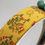 Thumbnail: Tiger themed headband with rosettes made from a vintage Ferragamo silk tie