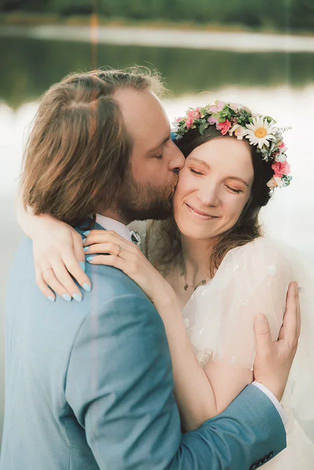 Ślub plenerowy z widokiem na jezioro śląsk, fotograf i kamerzysta