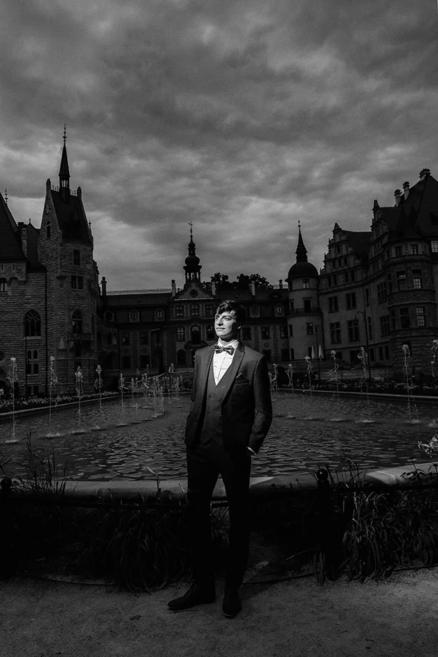 Sesja poślubna w parku