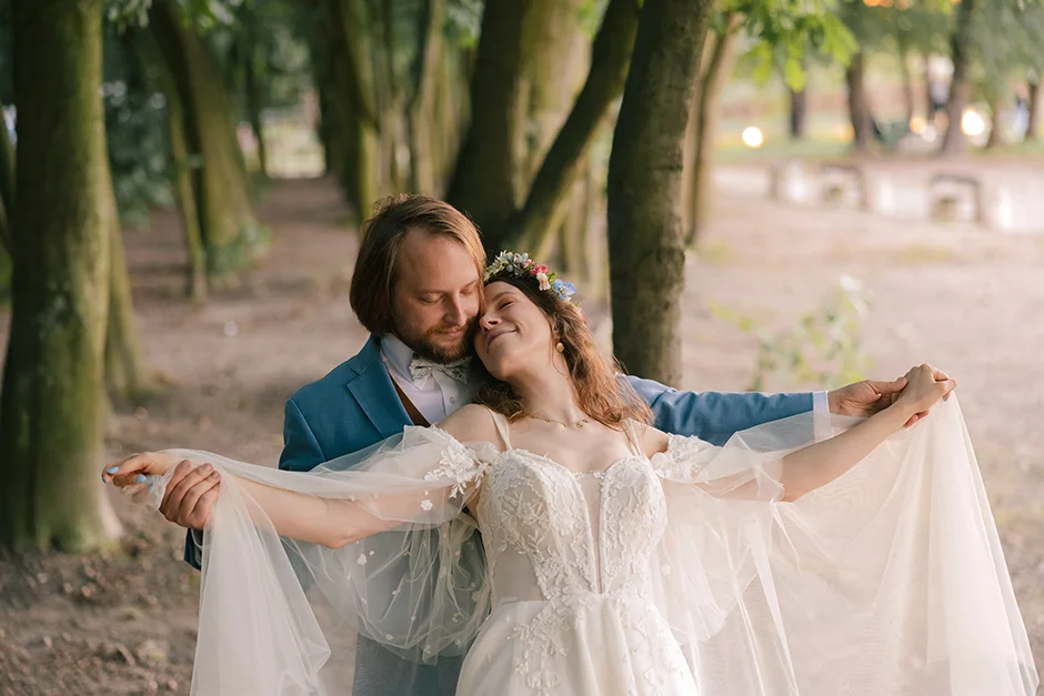 Ślub plenerowy z widokiem na jezioro śląsk, fotograf i kamerzysta