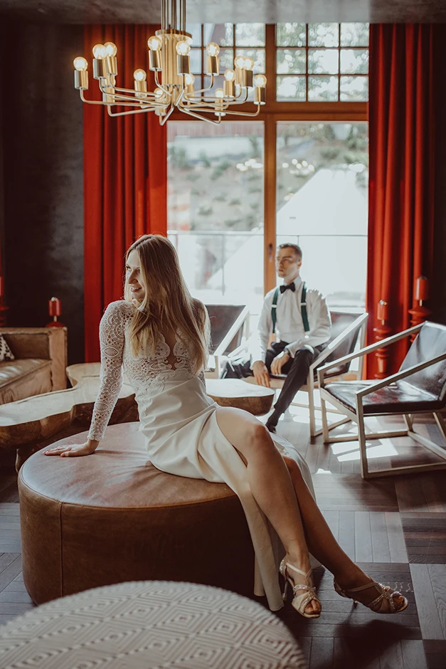Sesja ślubna w hotelu, pomysł na sesję ślubną, sesja ślubna Zakopane, Nosalowy Park Hotel & Spa, sesja ślubna w wnętrzu