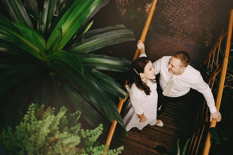 Sesja ślubna palmiarnia, sesja ślubna Gliwice, sesja ślubna palmiarnia Gliwice, fotograf Gliwice, fotograf ślubny Gliwice, sala weselna Gliwice