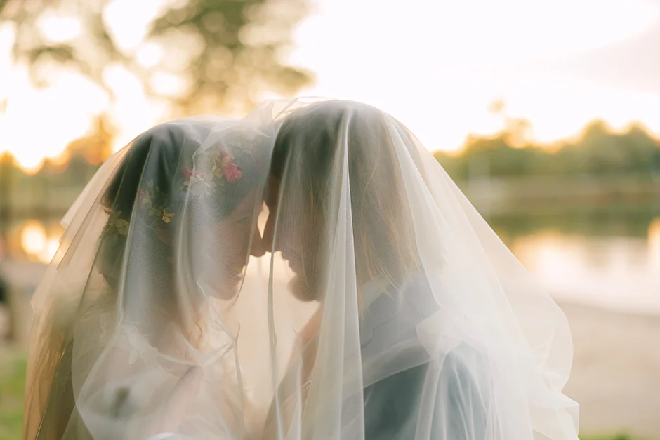 Ślub plenerowy z widokiem na jezioro śląsk, fotograf i kamerzysta