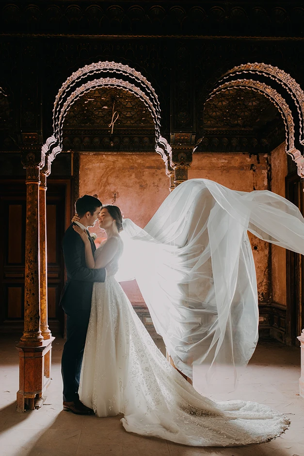 Sesja ślubna Krowiarki, pałac w Krowiarkach, miejsce na sesję ślubną sesja ślubna w pałacu, fotograf śląsk