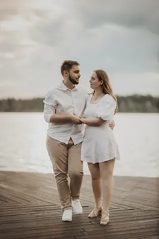 Sesja narzeczeńska, sesja pary, sesja przedślubna, jezioro Paprocany, fotograf Tychy, sala weselna Tychy
