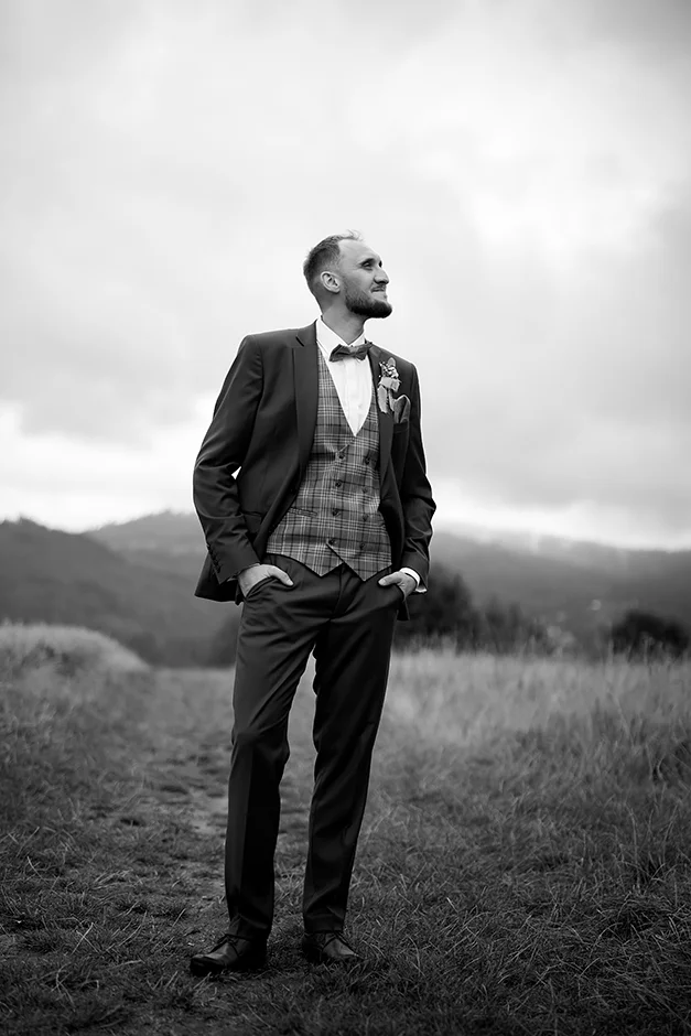 Fotograf Koniaków – naturalny reportaż ślubny Agaty i Marka w Pod Ochodzitą, emocje i górski klimat