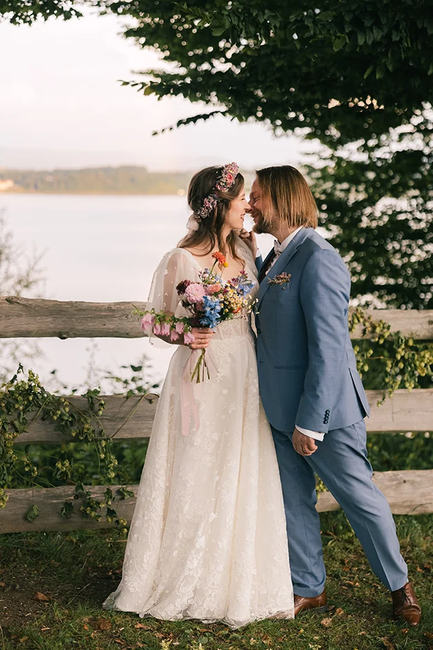 Ślub plenerowy z widokiem na jezioro śląsk, fotograf i kamerzysta