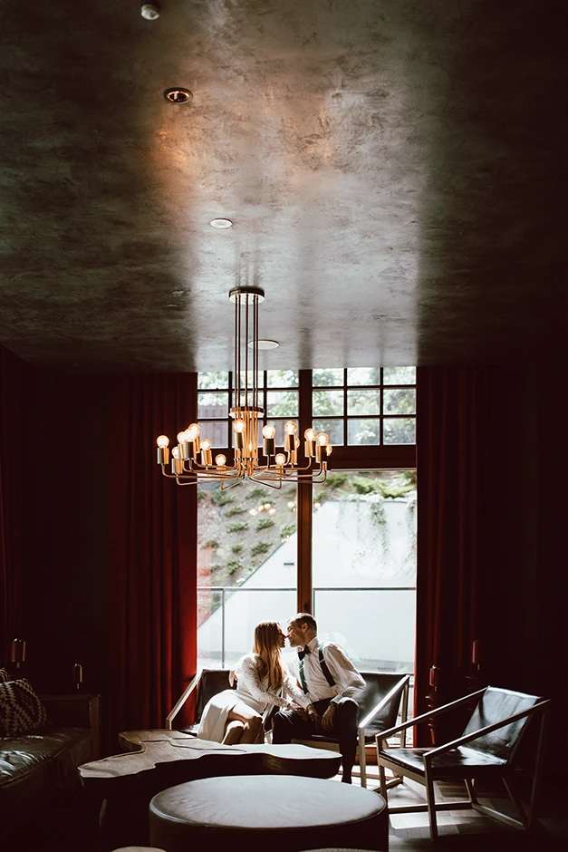 Sesja ślubna w hotelu, pomysł na sesję ślubną, sesja ślubna Zakopane, Nosalowy Park Hotel & Spa, sesja ślubna w wnętrzu