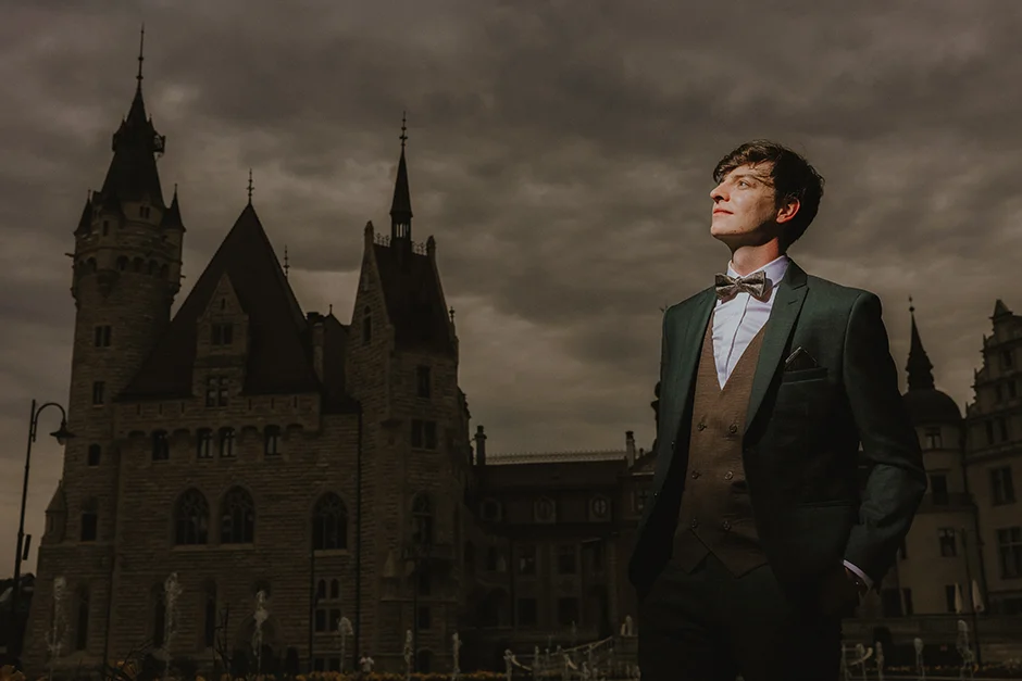 Sesja poślubna w parku