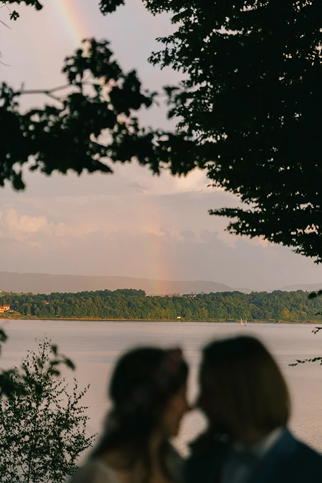 Ślub plenerowy z widokiem na jezioro śląsk, fotograf i kamerzysta