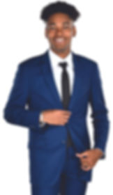 NEW FRENCH BLUE SLIM NOTCH SUIT