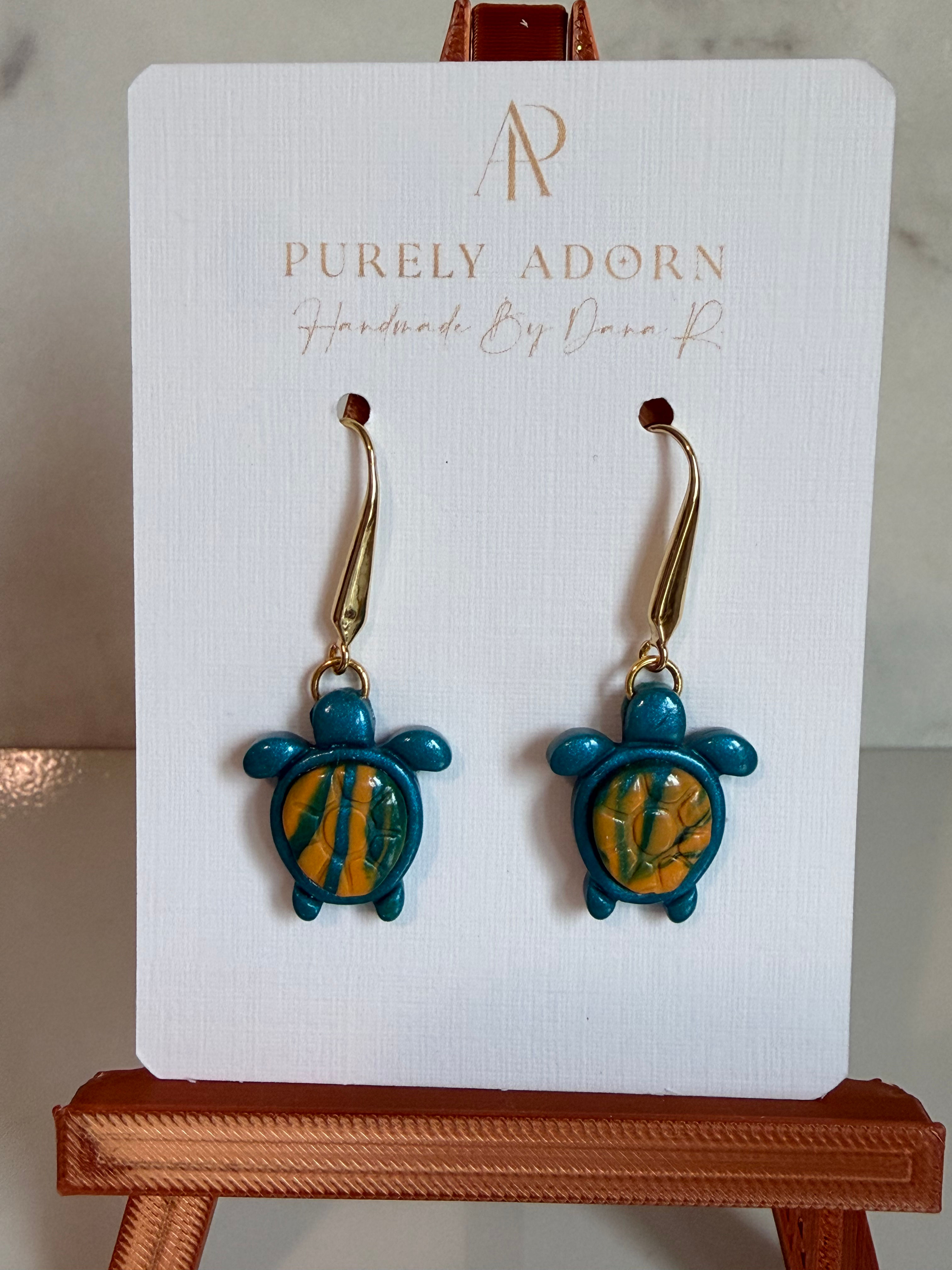 Teal turtles