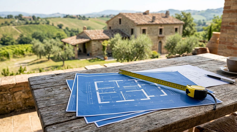 Guida all'acquisto di un casale nelle Marche per acquirenti esteri: come gestire verifiche urbanistiche, vincoli e regolarità edilizia senza inutili allarmismi.