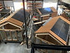 Prefab biobased houtbouw woningen in de werkplaats van Bouwpioniers door Woonpioniers