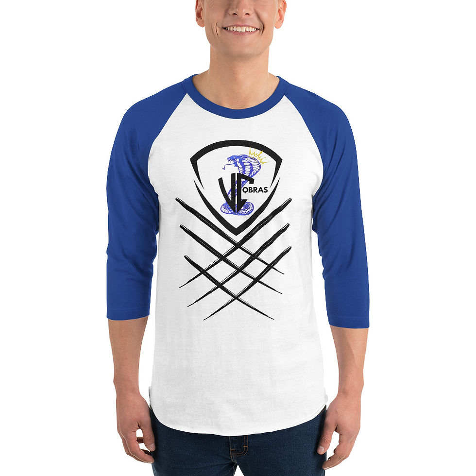 Thumbnail: Unisex Raglan 3/4 Basketball Logo