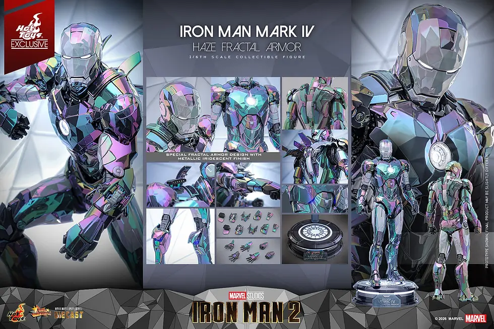Thumbnail: 1/6 Hot Toys Iron Man 2 1/6 Mark IV (Haze Fractal Armor) MMS855D79 figure. 