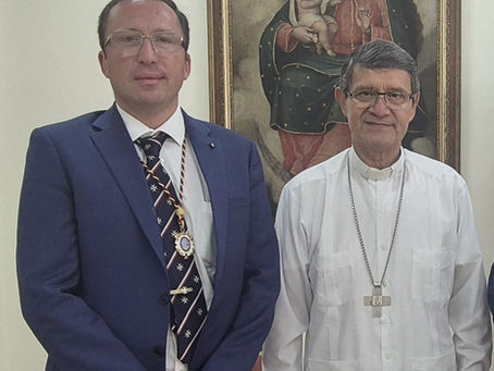 Baron of Braemar received by His Eminence Luis Gerardo Cabrera, Cardinal Archbishop of Guayaquil (March 5, 2026)