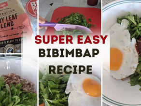 Simplest and easiest Korean (Vegetarian) Bibimbap recipe!