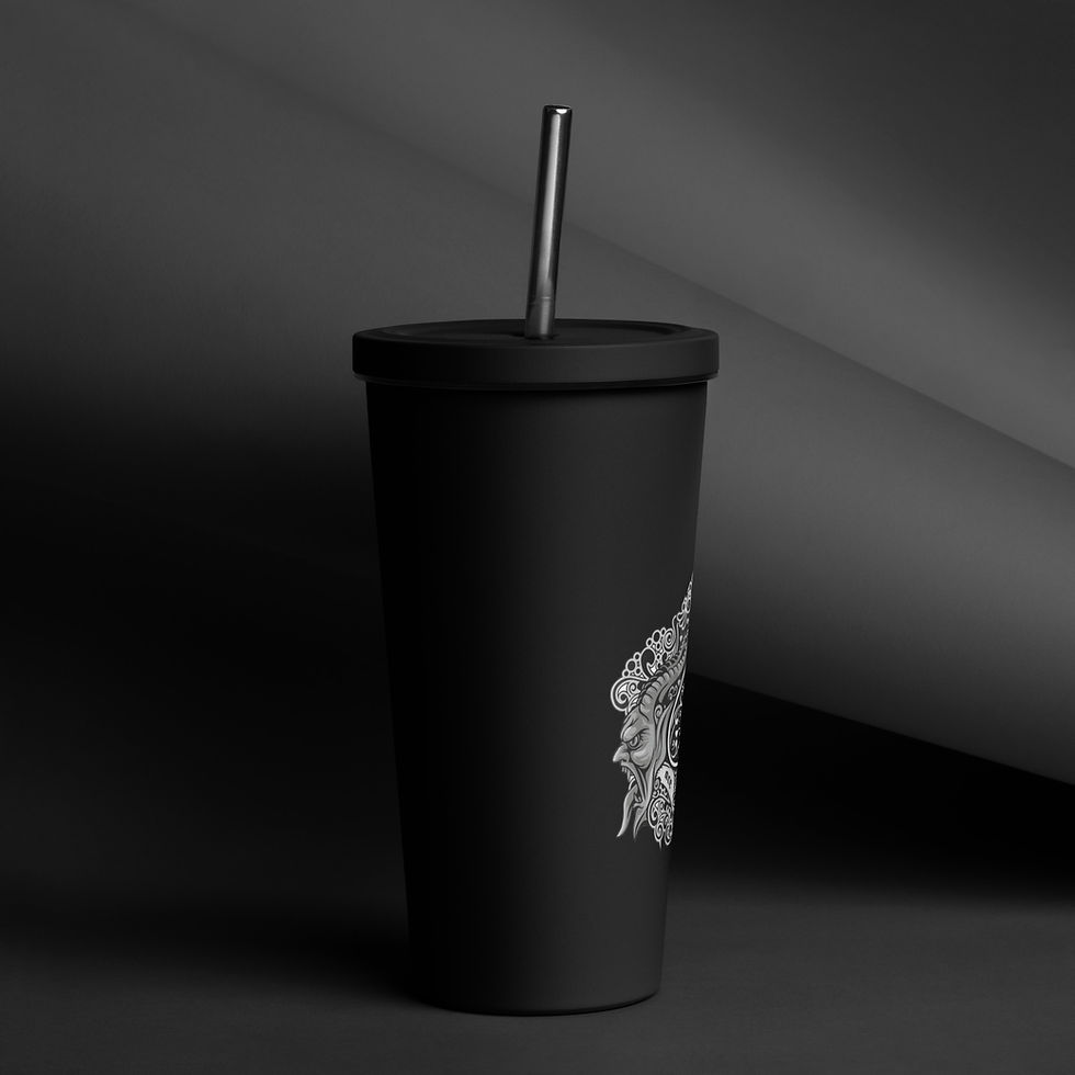 Thumbnail: Ace of Spades Insulated Tumbler with a Straw