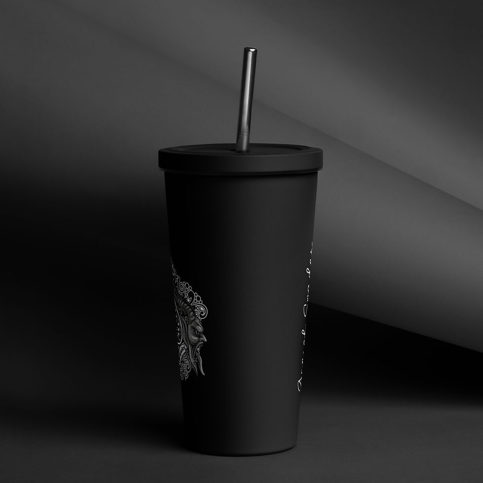 Thumbnail: Ace of Spades Insulated Tumbler with a Straw