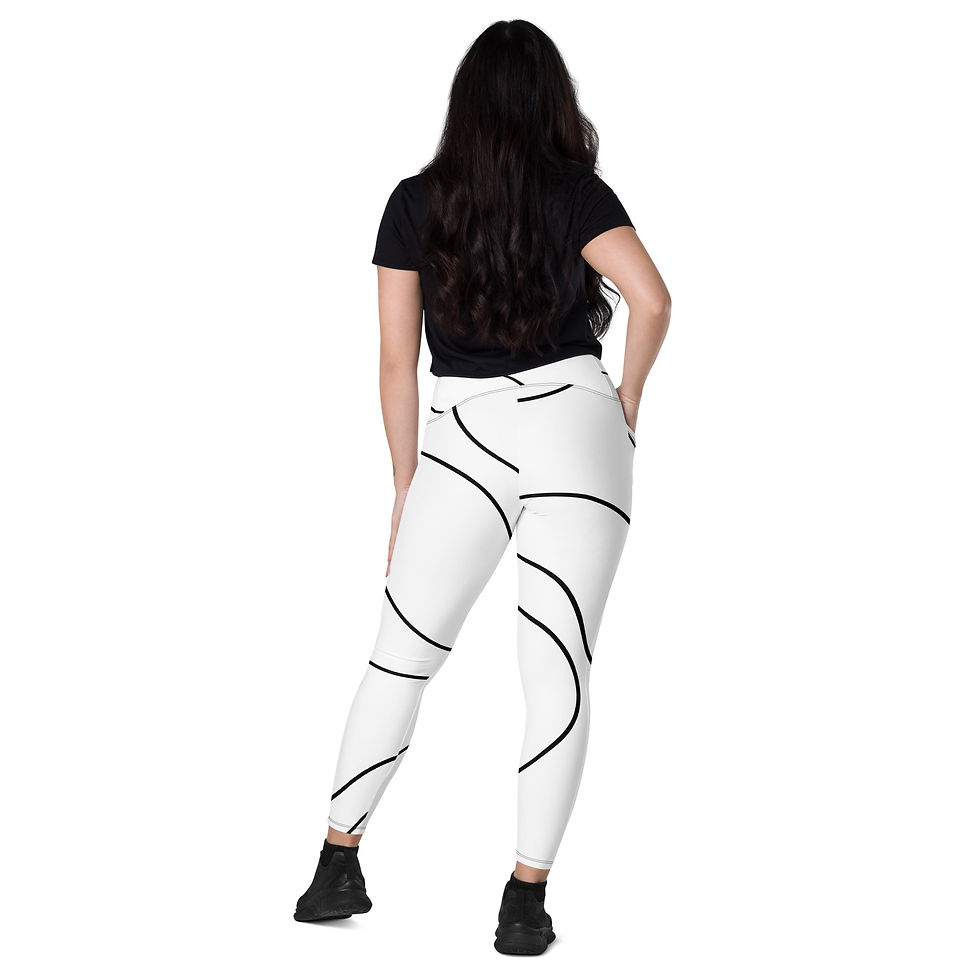 Miniatura: Crossover leggings with pockets - GLP-C009