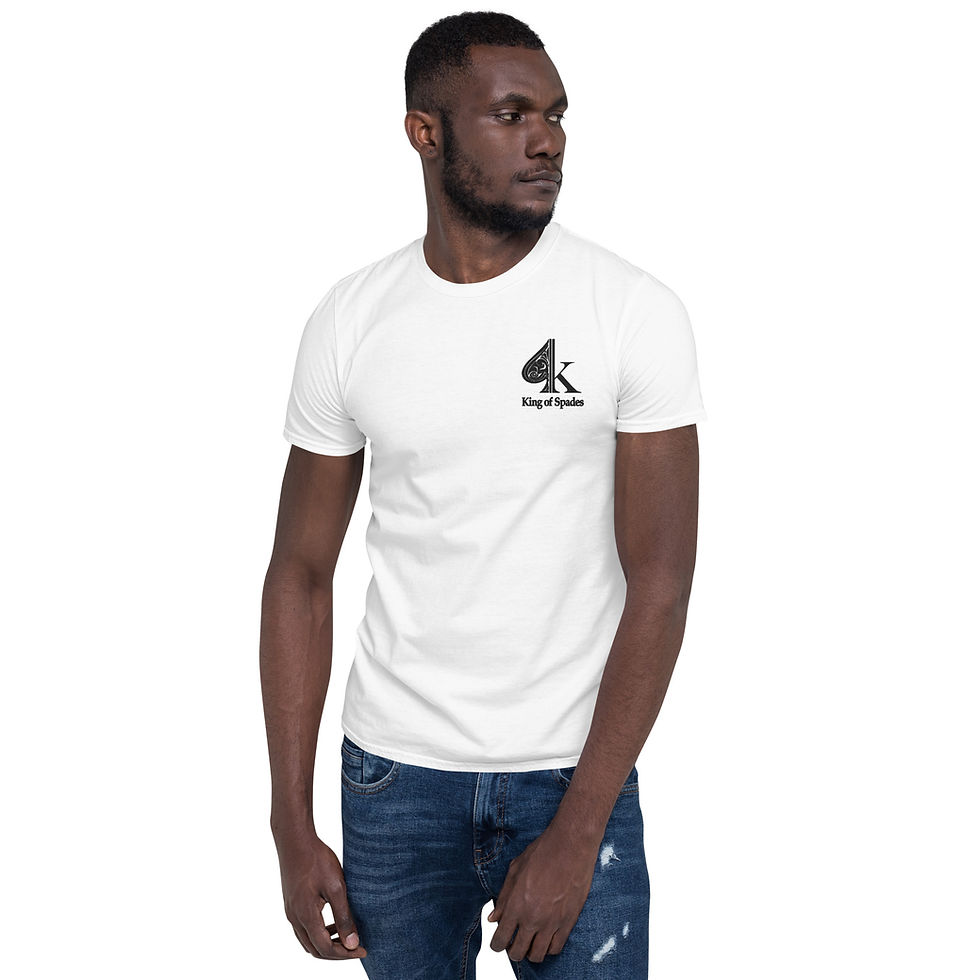 Miniatura: King of Spades [Embroidered] - Short-Sleeve Unisex T-Shirt