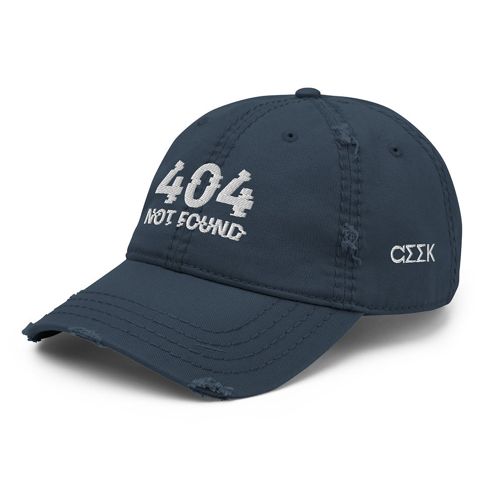 Thumbnail: 404 Not Found - Distressed Dad Hat