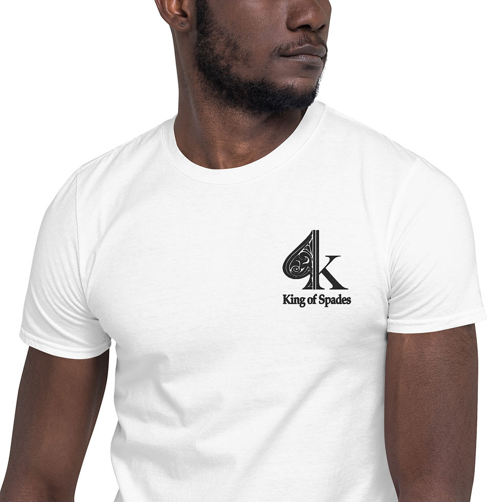 Thumbnail: King of Spades [Embroidered] - Short-Sleeve Unisex T-Shirt