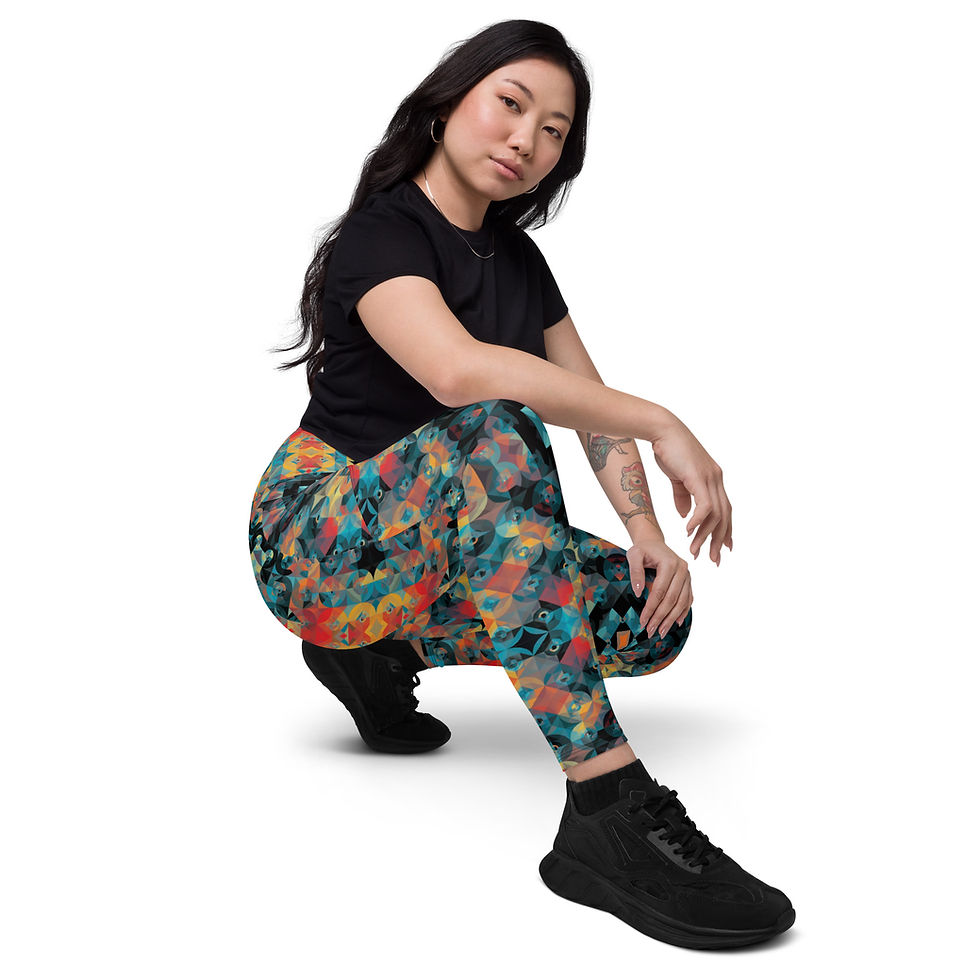 Miniature : Crossover leggings with pockets - GLP-C004