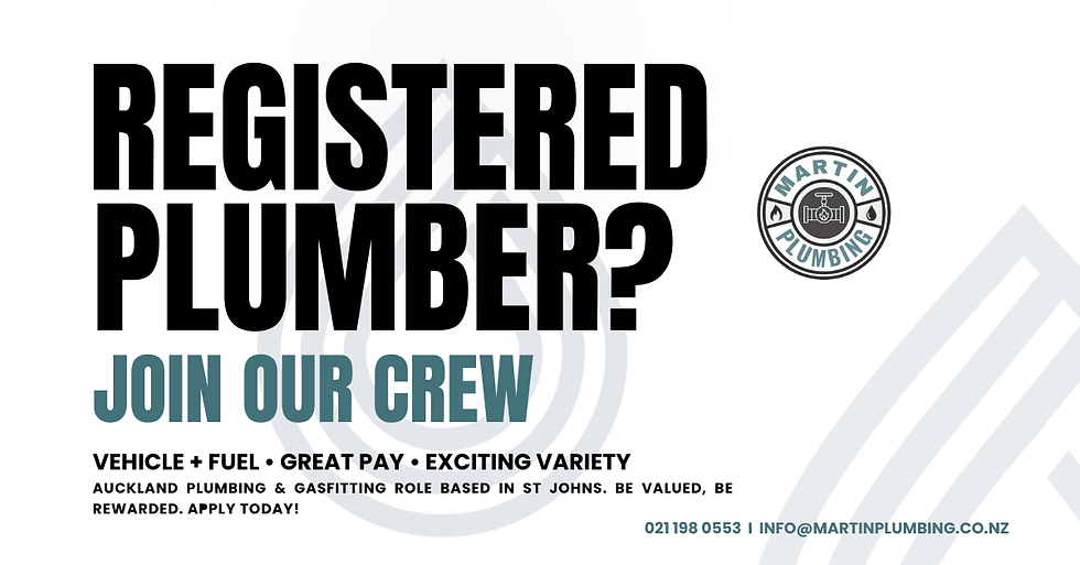 Join Martin Plumbing - Auckland Plumber Job