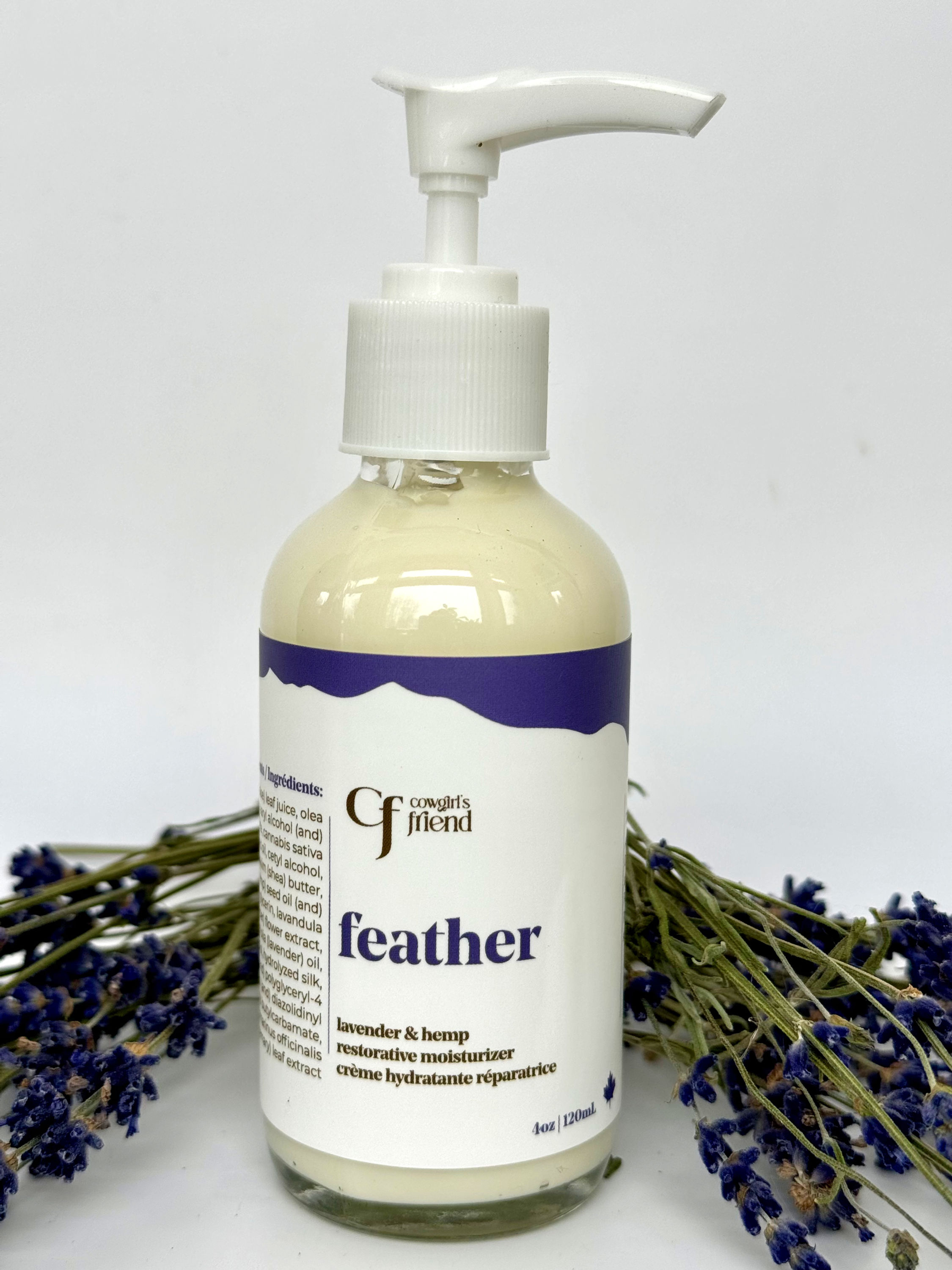 Feather Restorative Moisturizer with Lavender & Hemp | For All Skin Types