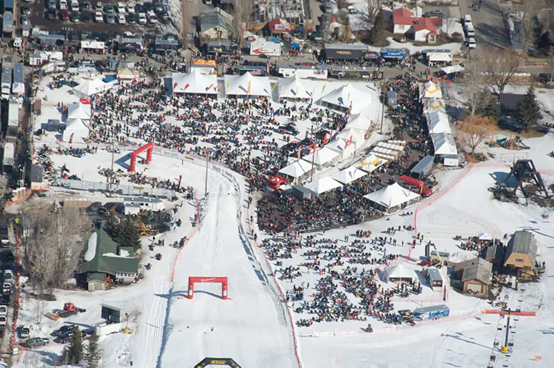 World Championship Jackson Hole Snowmobile Hill Climb