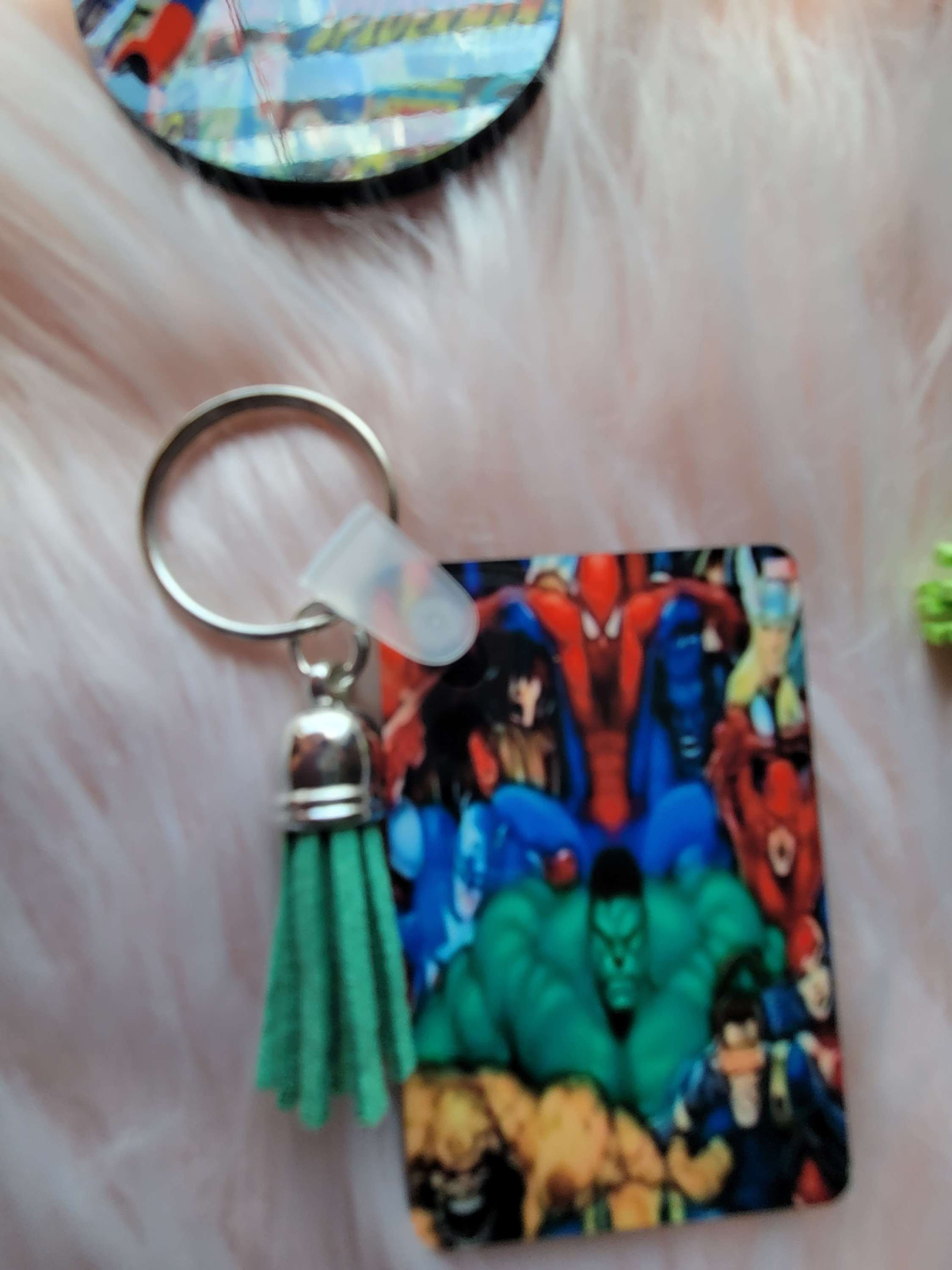 Superheroes Keychain 