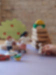 Logopädische Übung durch therapeutisches Spielen